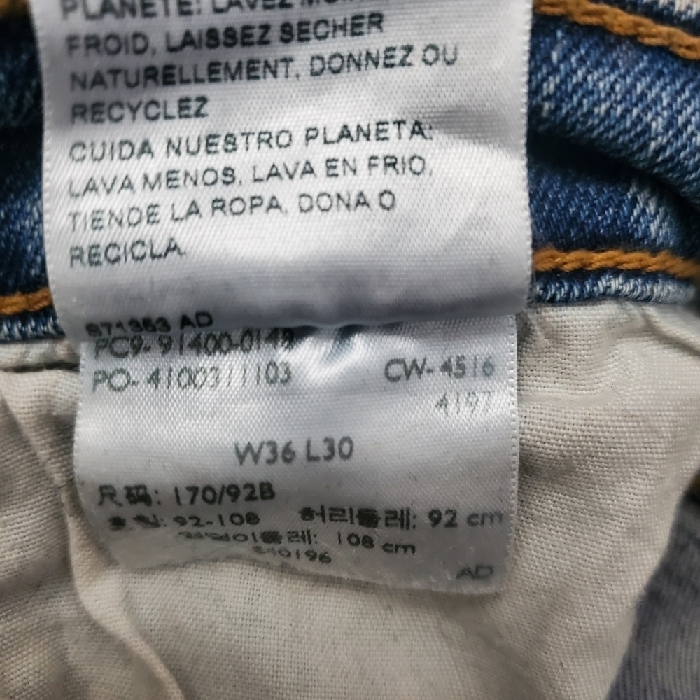 VINTAGE Levi's Denim Jeans size W36 L30 - Picture 14 of 16